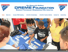 Tablet Screenshot of dremefoundation.org